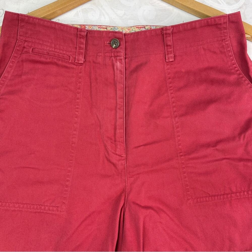 Lauren Ralph Lauren Dark Rose Flat Front Shorts Size 8 - Picture 2 of 13